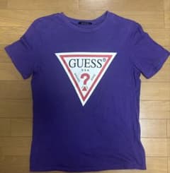 GUESS Tシャツ パープル ロゴプリントのサムネイル