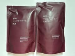 無印良品　薬用リンクルブライト 乳液 化粧水 詰め替え2個セットのサムネイル