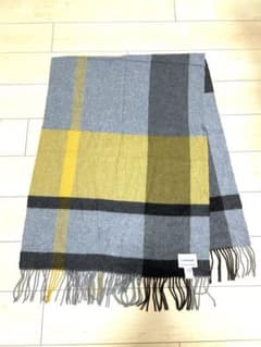 ユナイテッドアローズ　大判ストール カシミヤ チェックのサムネイル
