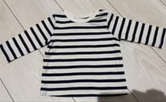ベビー服　ストライプ長袖カットソーのサムネイル