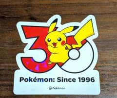 韓国限定】ポケモン pokemon 30周年記念 ステッカー ピカチュウ - メルカリ