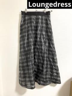 Loungedress シアーチェックスカートのサムネイル