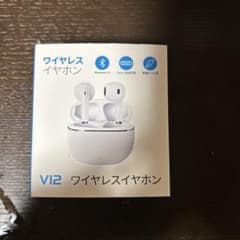 V12 ワイヤレスイヤホン 本体 ホワイトのサムネイル
