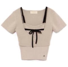 トップス andmary Natalie ribbon set beige m33080195238_1.jpg?1783386484