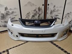 インプレッサ GRB GVB用 後期型フロントバンパー 白色 フロントグリル付き インプレッサ GRB GVB用 後期型フロントバンパー 白色 フロントグリル