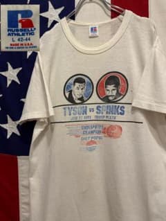 ☆80s☆ヴィンテージ☆Tyson vs Spinks☆Tシャツ☆ボクシングT