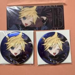 プロセカ　あんスタ　コラボ　鏡音レン　缶バッジ・チケット風カードセット