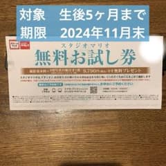スタジオマリオ　お試し券のサムネイル