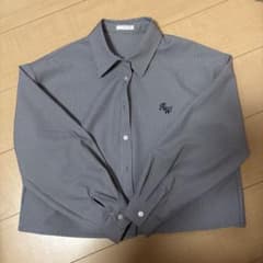 チェック柄長袖シャツ Sサイズ RW刺繍のサムネイル