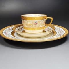 1900年頃 リモージュ limoges カップ ソーサー プレート 金