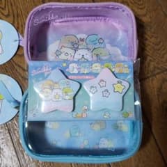すみっコぐらし すみっコくじ ポーチ2種&星型缶バッジのサムネイル