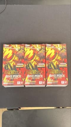 ワンピースカード　THE BEST 2 3BOX ザベスト　テープカット宅急便 ワンピースカードゲーム THE BEST2 テープ付き3BOX - メルカリ