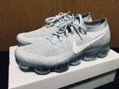 ナイキ エアヴェイパーマックス フライニット ピュアプラチナム 27.5cmのサムネイル