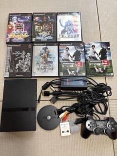 PlayStation2 본체 세트 SCPH-70000 소프트 6개 완동품