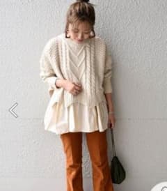 おコメ様専用★ドッキングケーブルニットのサムネイル