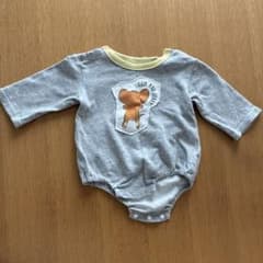 Tom and Jerry ベビー ロンパース グレーのサムネイル