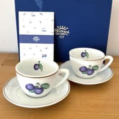 リチャードジノリ　ボンジョルノプルーンティーセット リチャード・ジノリ ボンジョルノ・プルーン ティーカップ＆ソーサーを