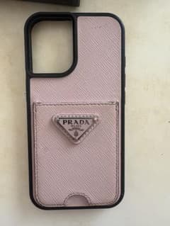 PRADA プラダ iPhone16スマホケース 三角ロゴ サフィアーノレザ