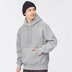 GU ヘビーウェイトビッグスウェットパーカー グレーのサムネイル