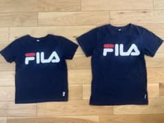 美品❣️FILA Tシャツ 2枚セット ネイビー　お揃い　オソロ　130 150のサムネイル