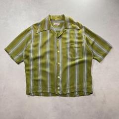 50s Kentfield オープンカラーレーヨンギャバシャツ ボロの美学希少 50s 50年代 レーヨンギャバ オープンカラーシャツ 開襟 襤褸