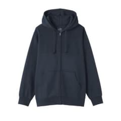 【無印良品】ネイビー フルジップパーカーのサムネイル