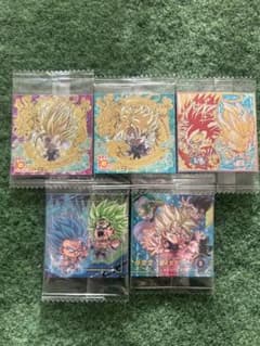 カ*ト様 ドラゴンボール 超戦士シールウエハース 天下一レア5枚セットのサムネイル