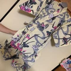 新品未使用 140cm 甚平 クリーム色に近いイエローのサムネイル