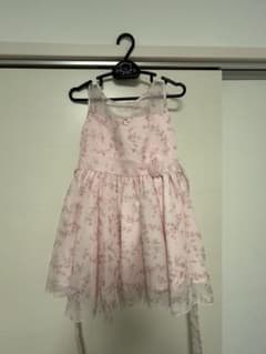 キッズ フォーマルドレス ピンク 花柄