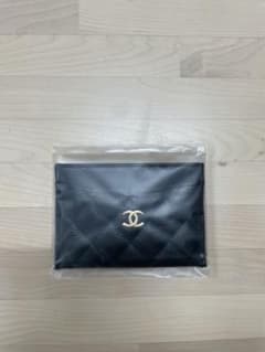 CHANEL ブラック レザー キルティング カードケース ノベルティ - メルカリ