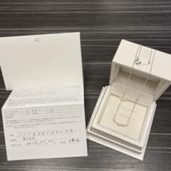 美品　4℃ 10K ホワイトゴールド　ダイヤモンドネックレスのサムネイル