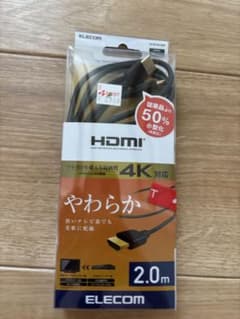 ELECOM 4K対応 HDMIケーブル 2.0mのサムネイル