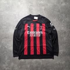 PUMAACミラン長袖フットボールシャツサッカーユニフォームセリエAユニセックス PUMAACミラン長袖フットボールシャツサッカーユニフォームセリエAユニ