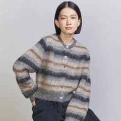 BEAUTY&YOUTH  カスリボーダー ニットカーディガン（le224さま）のサムネイル