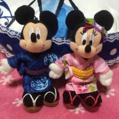 ミッキー ミニー 浴衣 ぬいぐるみ バッチのサムネイル