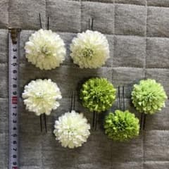 ピンポンマム　髪飾り7点のサムネイル