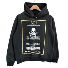 マスターマインドジャパン　ネイバーフッド　コラボ　パーカー　黒　L 限定品】mastermind x neighborhood パーカー - メルカリ