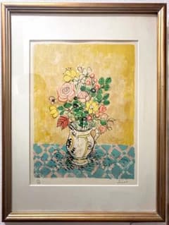 【リトグラフ】アイズピリ Paul AIZPIR 花 ブーケ 花瓶 リトグラフ】アイズピリ Paul AIZPIR 花 ブーケ 花瓶 - メルカリ