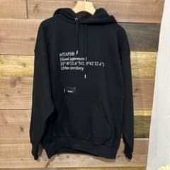 WTAPS ブラック フード付きパーカー X02 - メルカリ
