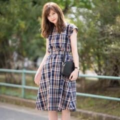 GU マドラスチェックワンピースのサムネイル