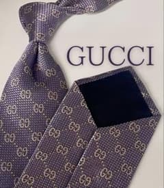 極美品】 GUCCI ネクタイ GG総柄 パープル 高級シルク - メルカリ
