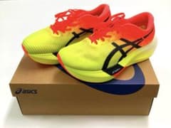 【新品未使用】アシックス メタスピードスカイパリス 25.5cmイエローブラックのサムネイル