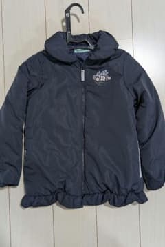 hakka kids　130　 ネイビー ダウンコートのサムネイル