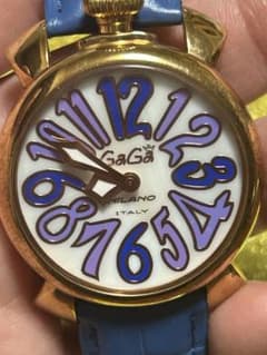 GaGa MILANO マヌアーレ40 シェル文字盤 稼働 美品 - メルカリ