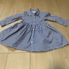 美品 Ralph Lauren ストライプワンピース 12Mのサムネイル