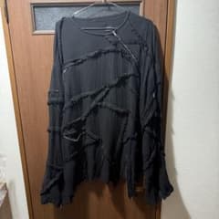 IKUMI GAUZE LONG T長袖 ガーゼロングTシャツ ホワイト ikumi イクミ GAUZE LONG T ガーゼ ロング Tシャツ ブラック - メルカリ