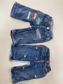 100BLACK BEAR ミキハウス パンツ 2本セットのサムネイル