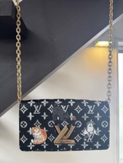 LOUIS VUITTON キャットグラム ショルダーツイストチェーンウォレット 