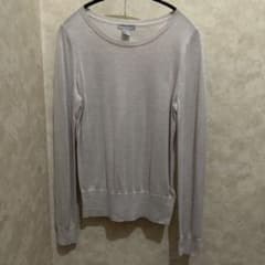 H&M ラメ入り長袖ニット ラベンダーMサイズのサムネイル