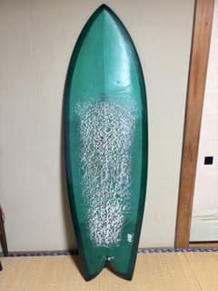 フィン付き！Old Wave Surfboards フィッシュボード 5'6のサムネイル